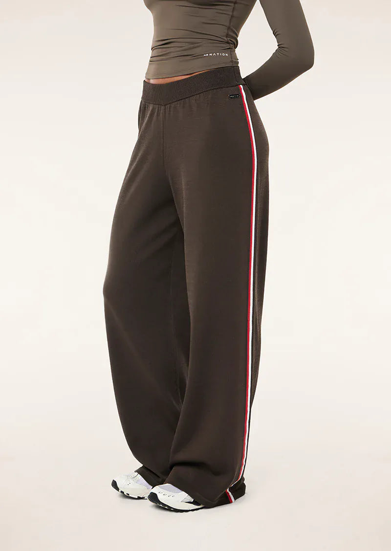 P.E Nation Pants - Casual Retreat Knit Pant - Major Brown