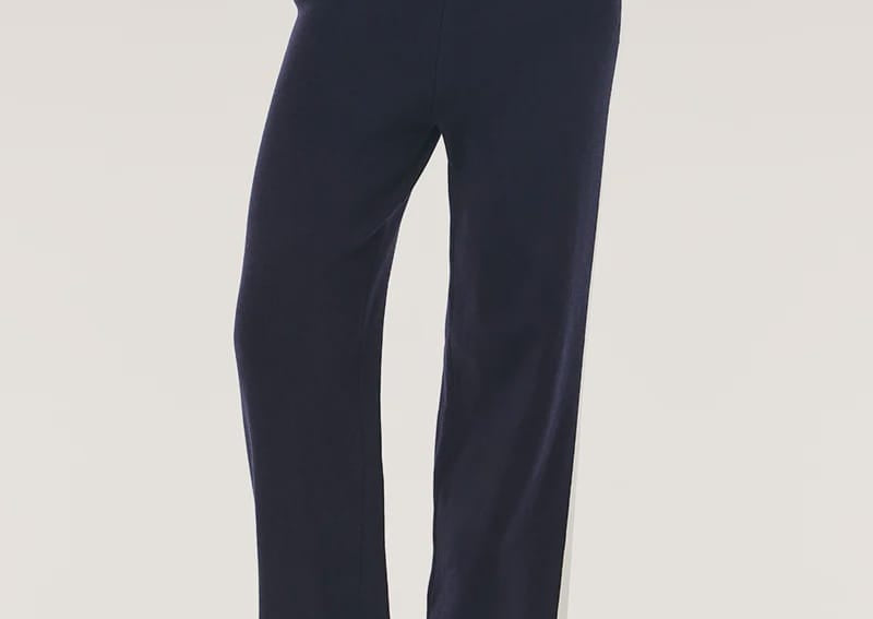 P.E Nation Pants - Casual Verge Knit Pant - Dark Navy