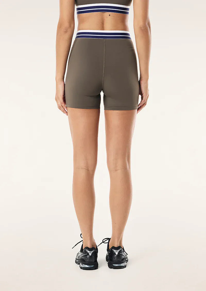 P.E Nation Shorts - Activewear Avant 5 inch Bike Short - Major Brown