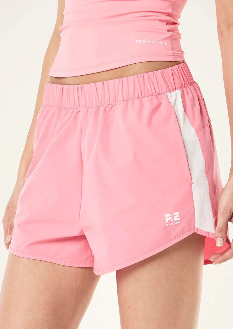 P.E Nation Shorts - Activewear Venture Short - Pink Lemonade