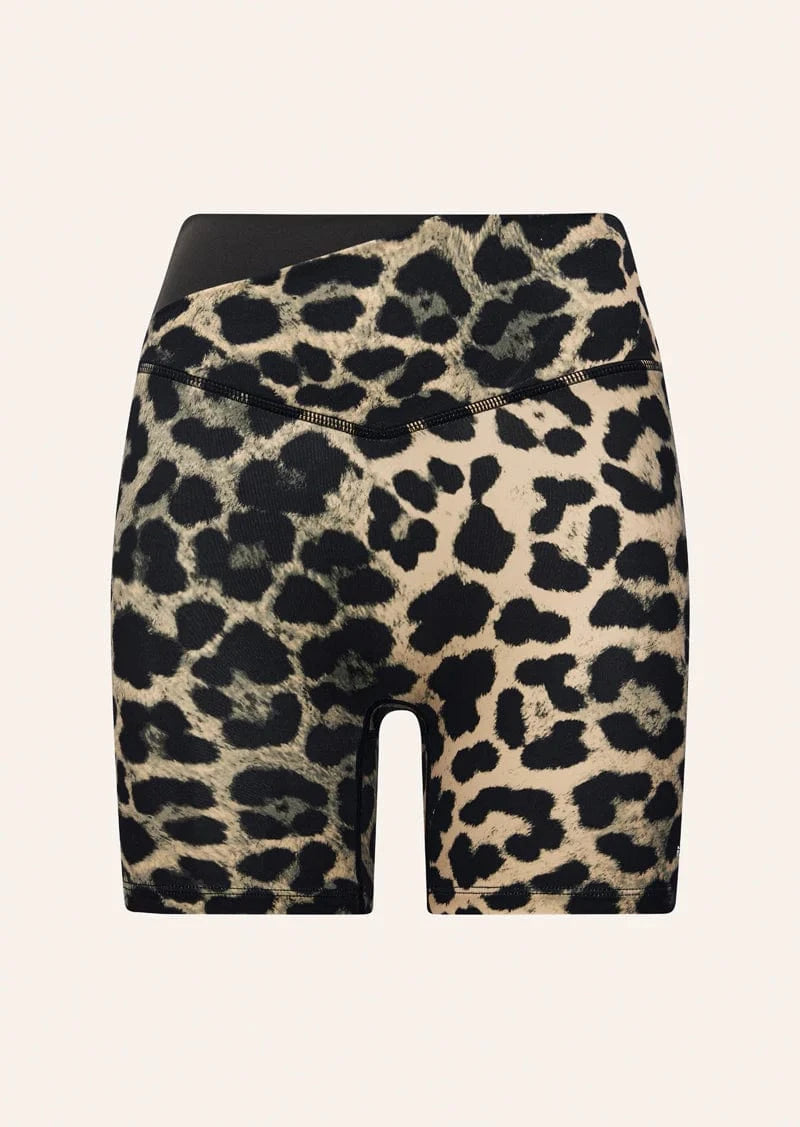 P.E Nation Shorts - Bike Wander 5" Bike Short - Leopard