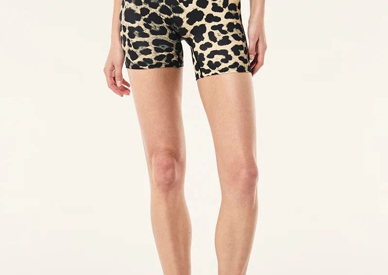 P.E Nation Shorts - Bike Wander 5" Bike Short - Leopard