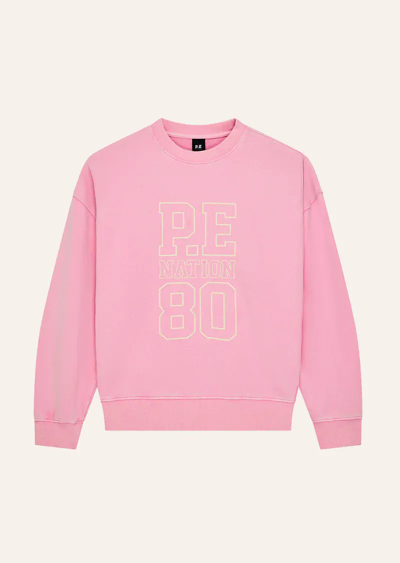 P.E Nation Sweaters Elysian Sweat - Washed Prism Pink