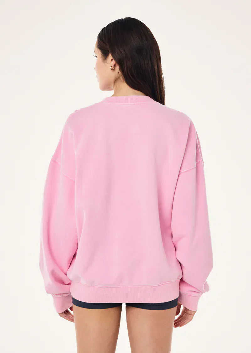 P.E Nation Sweaters Elysian Sweat - Washed Prism Pink