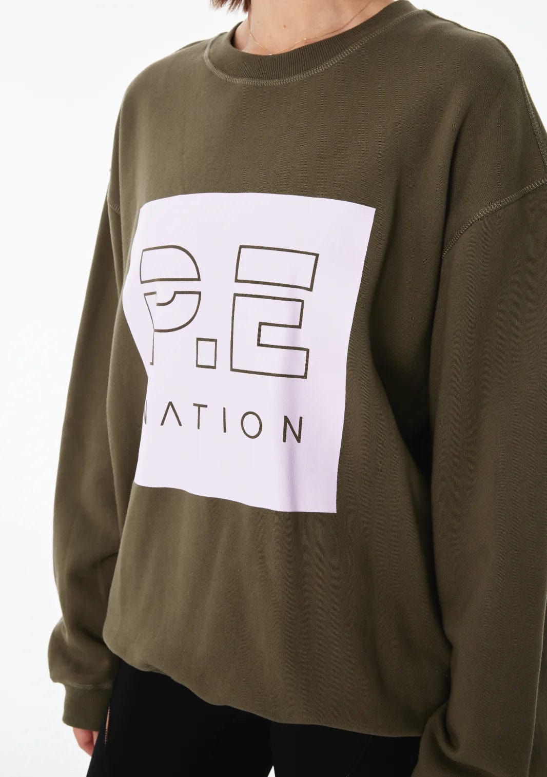 P.E Nation Sweaters P.E Nation | Cut Shot Sweat - Khaki Brown