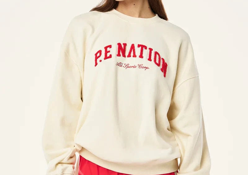 P.E Nation Sweaters P.E Nation | Heritage Sweat - Whisper White Cream