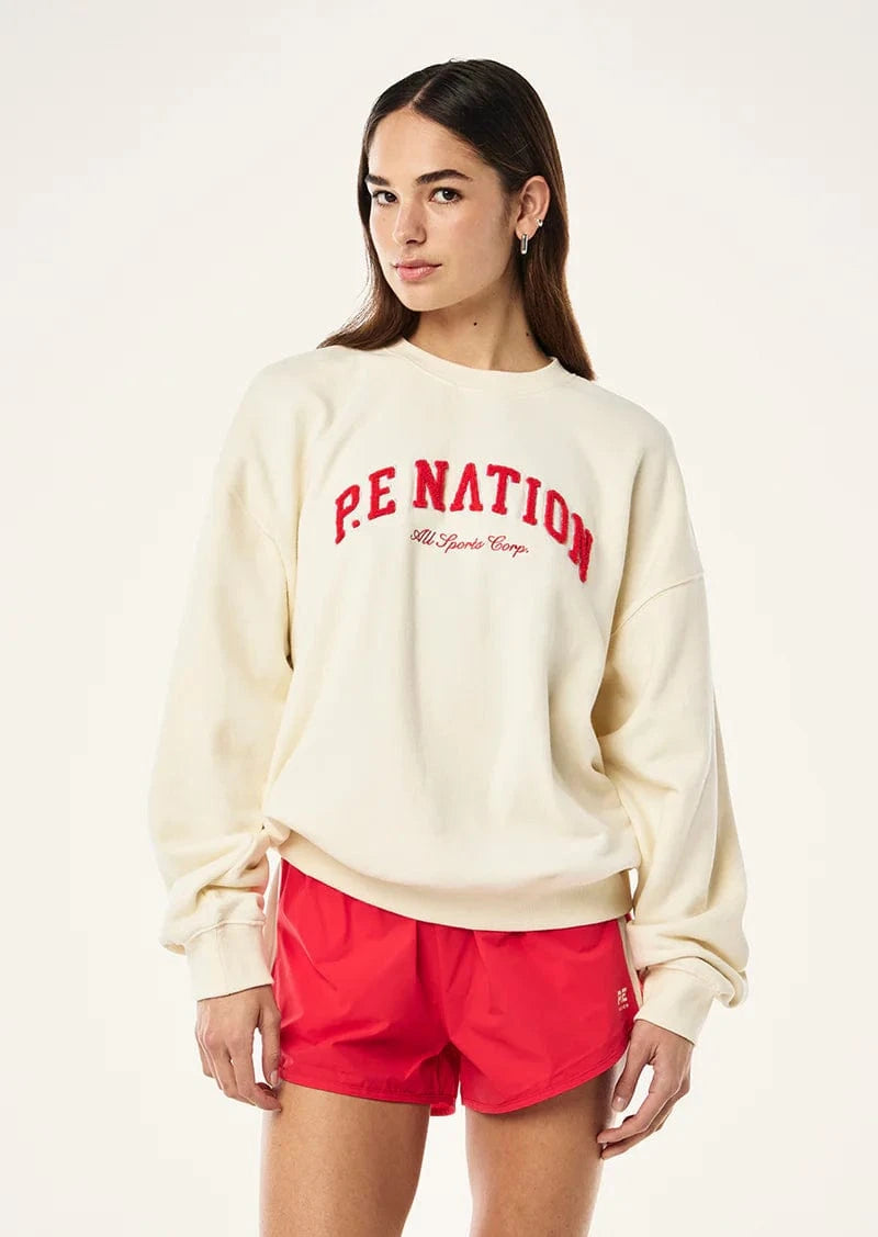 P.E Nation Sweaters P.E Nation | Heritage Sweat - Whisper White Cream