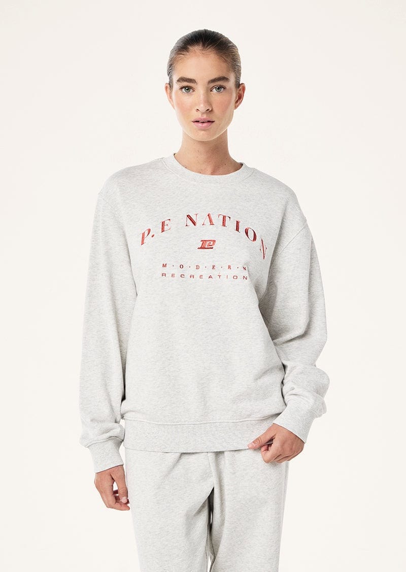 P.E Nation Sweaters P. Nation | Liberation Sweat - Grey Marle