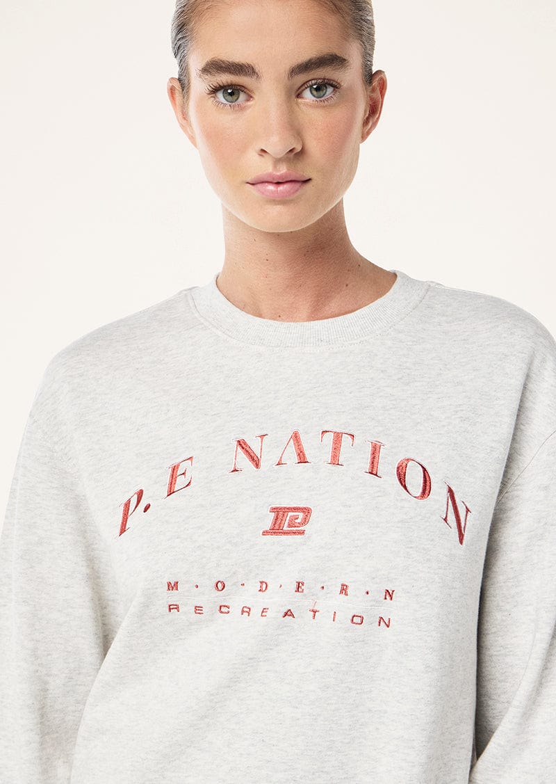 P.E Nation Sweaters P. Nation | Liberation Sweat - Grey Marle