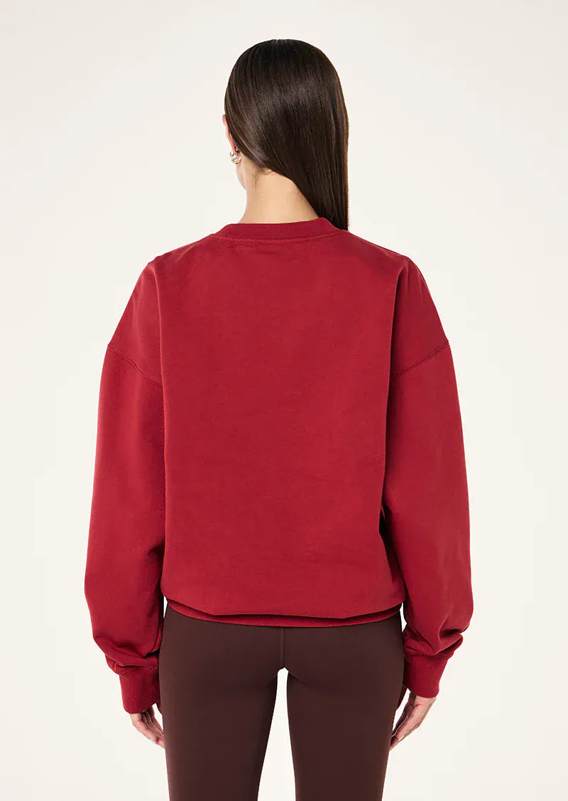 P.E Nation Sweaters Strike Sweat - Cherry