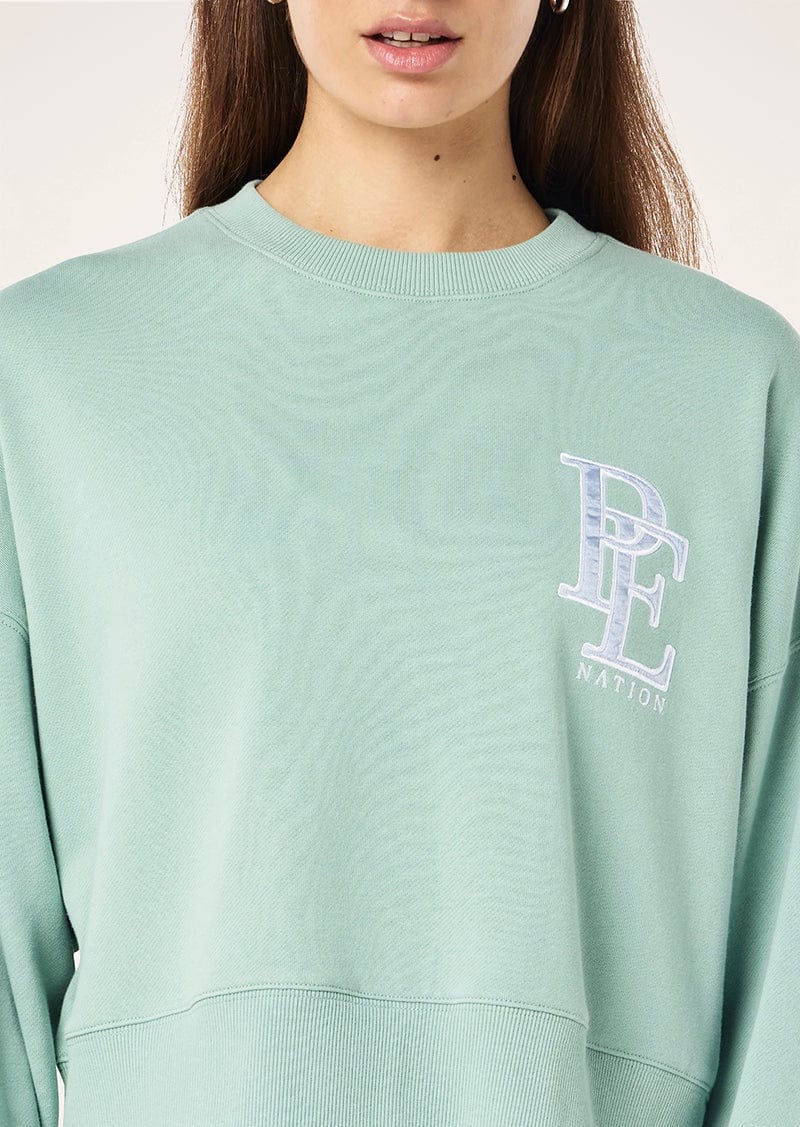 P.E Nation Sweaters Summit Sweat - Dusty Mint