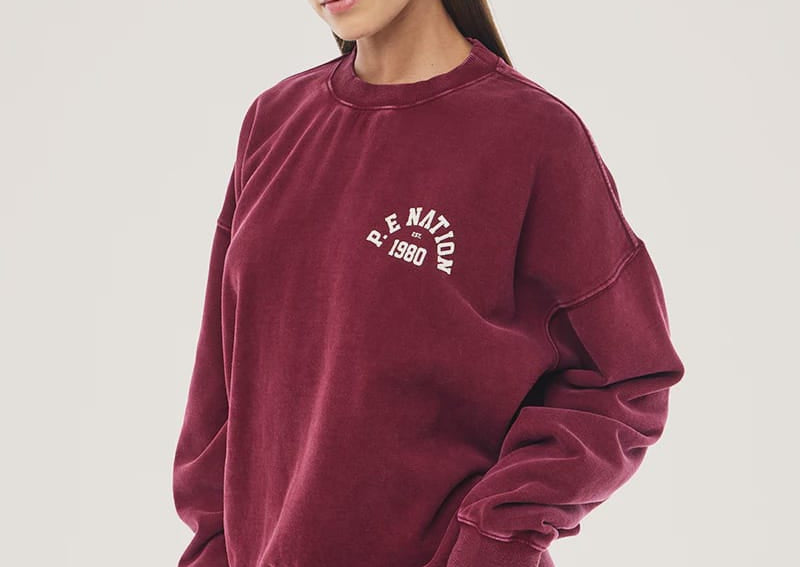 P.E Nation Sweaters Swerve 2.0 Sweat - Washed Cabinet