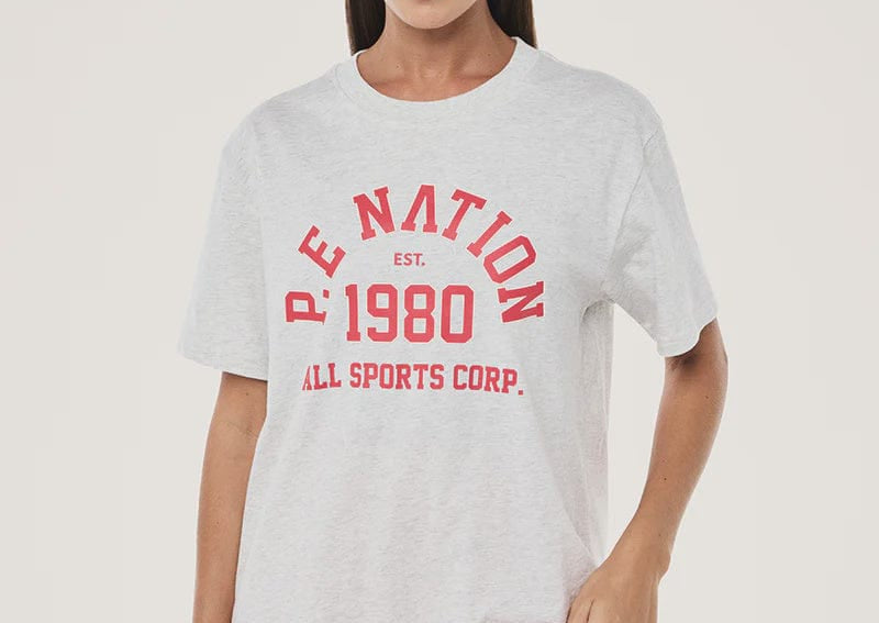 P.E Nation Tees Backspin Tee - Grey Marle
