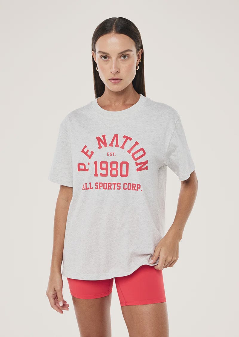 P.E Nation Tees Backspin Tee - Grey Marle