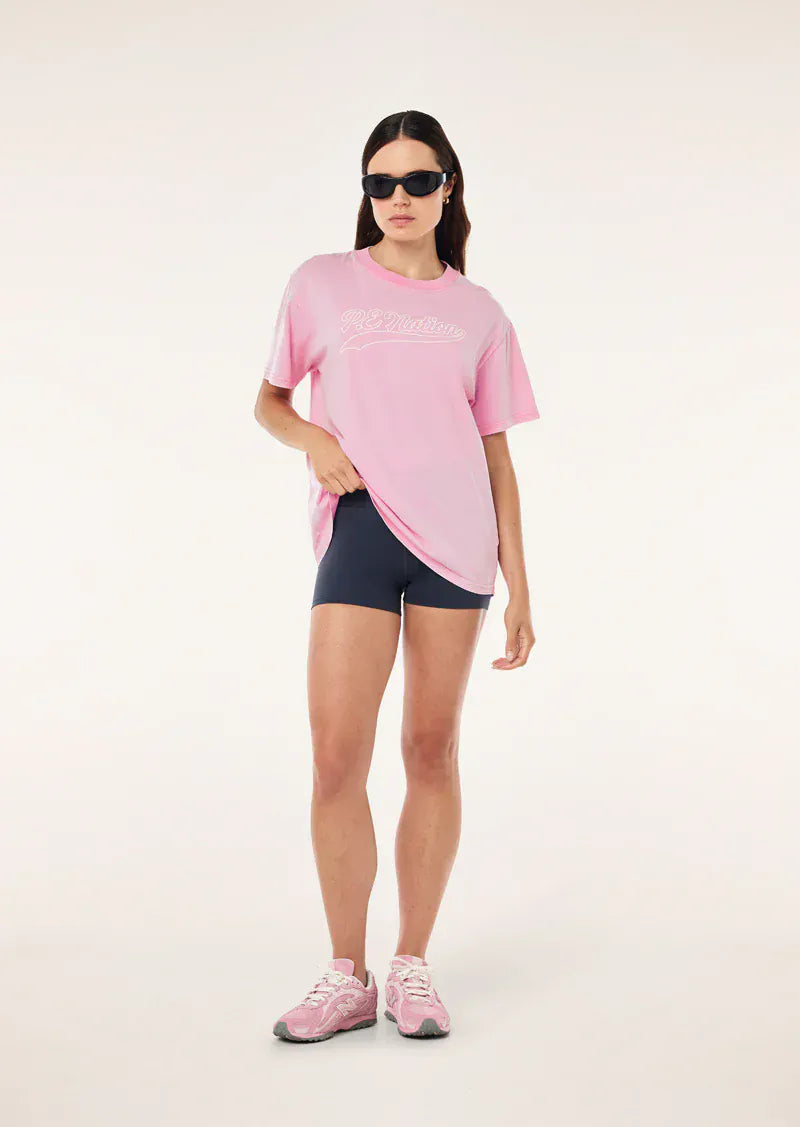 P.E Nation Tees Formation 2 Tee - Washed Prism Pink