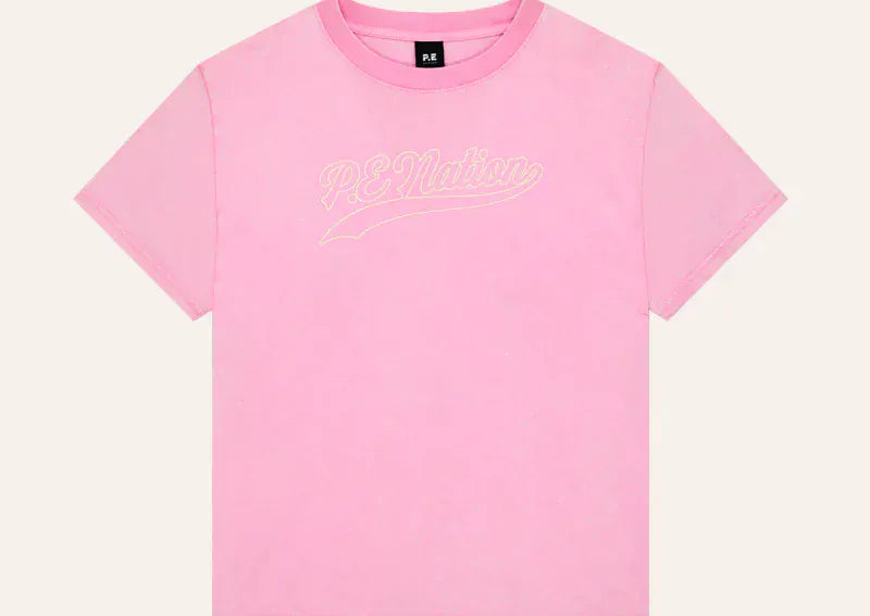 P.E Nation Tees Formation 2 Tee - Washed Prism Pink