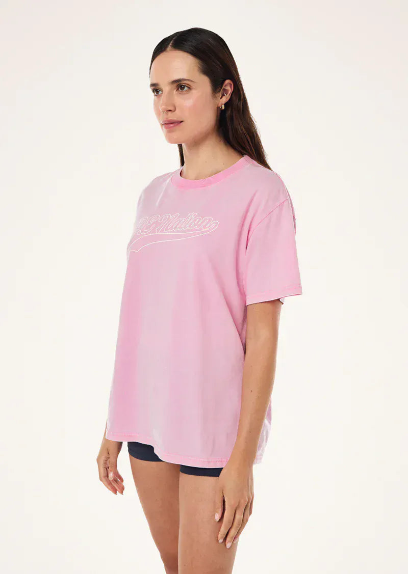 P.E Nation Tees Formation 2 Tee - Washed Prism Pink