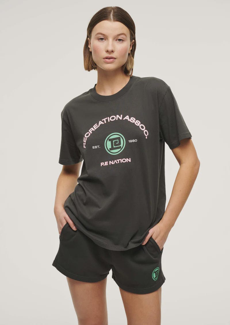 P.E Nation Tees P.E Nation | Crescent Tee - Asphalt