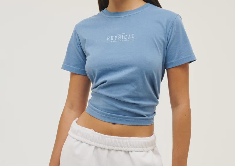 P.E Nation Tees P.E Nation | Fragment Tee - Washed Cornflower Blue