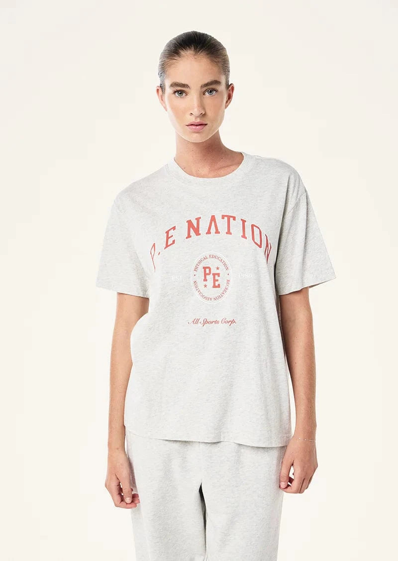 P.E Nation Tees P.E Nation | Liberation Tee - Light Grey Marle