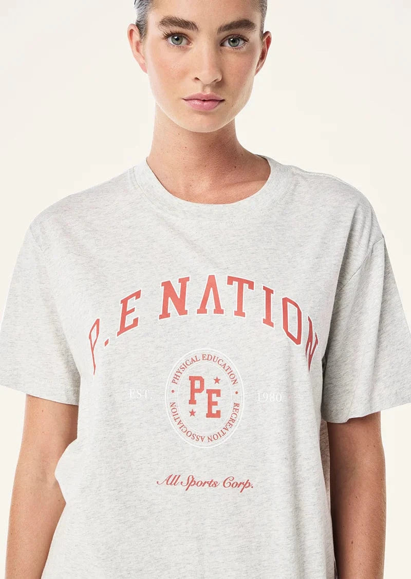 P.E Nation Tees P.E Nation | Liberation Tee - Light Grey Marle