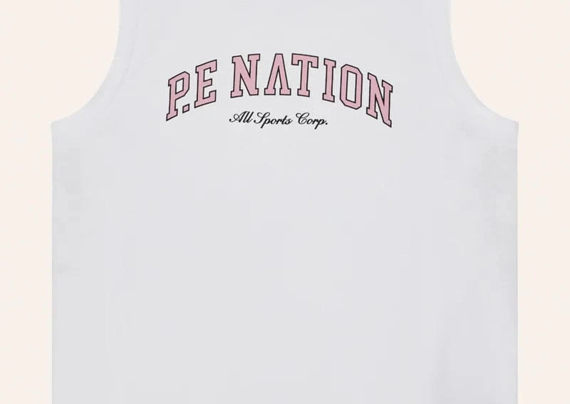 P.E Nation Tops - Activewear Area Tank - Optic White