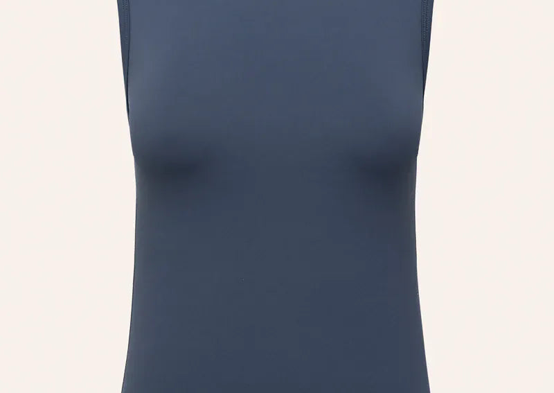P.E Nation Tops - Activewear Foundation Muscle Tank - Marine Blue