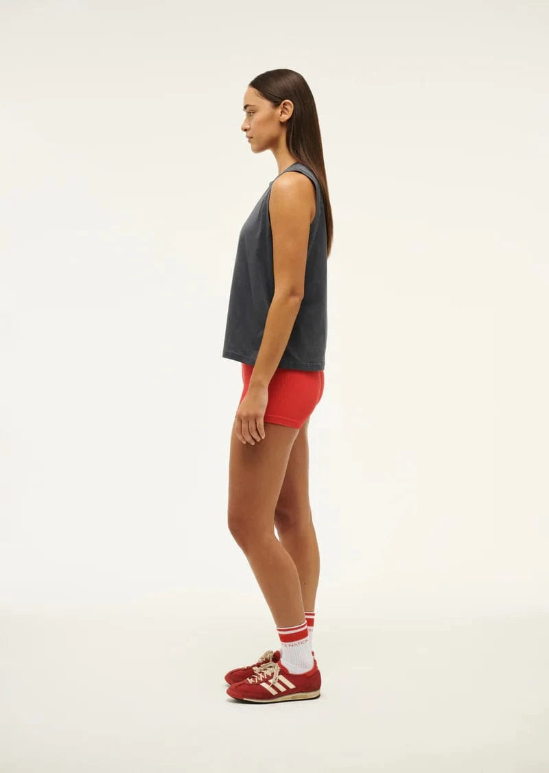 P.E Nation Tops - Activewear P.E Nation | Shuffle Tank - Marine Blue