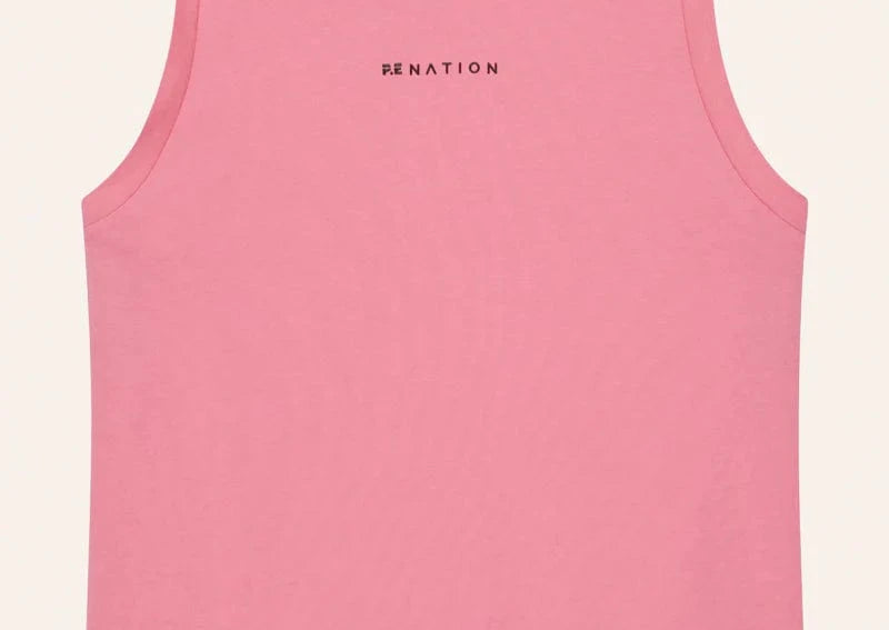 P.E Nation Tops - Activewear Shift Tank - Pink Lemonade