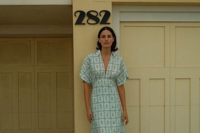 Palm Noosa Dresses Jasmine Dress - Calypso Tile