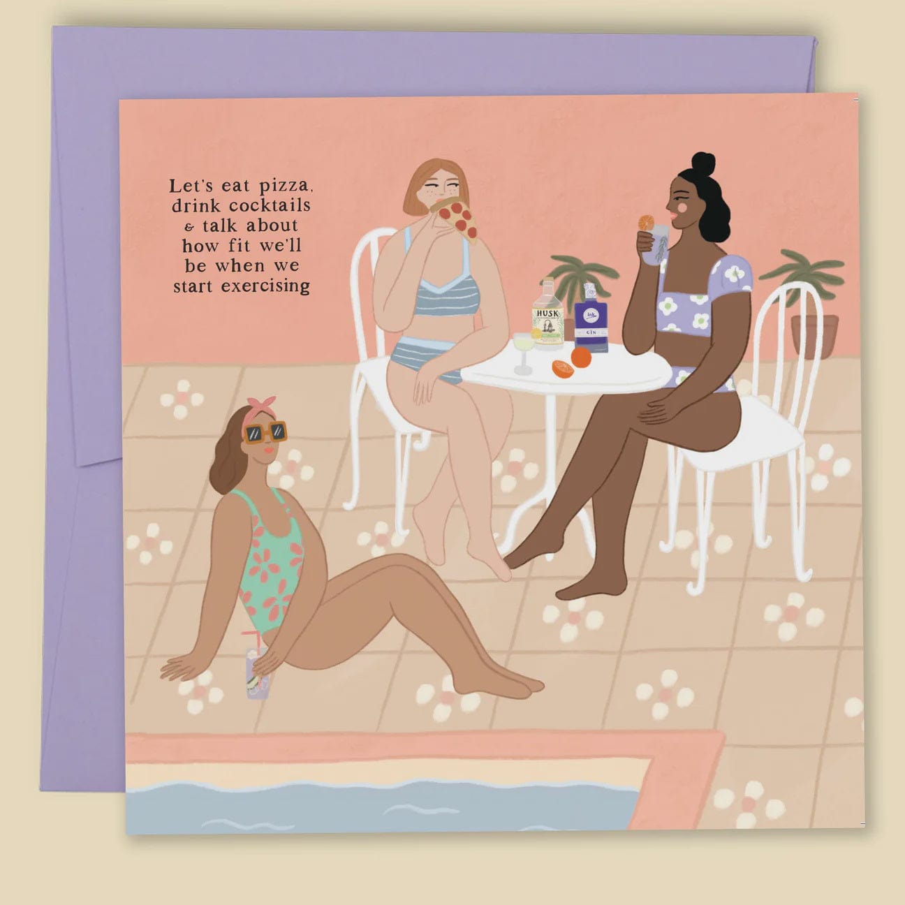 Papernest Cards Papernest | Let's Eat Pizza and Drink Cocktails Card