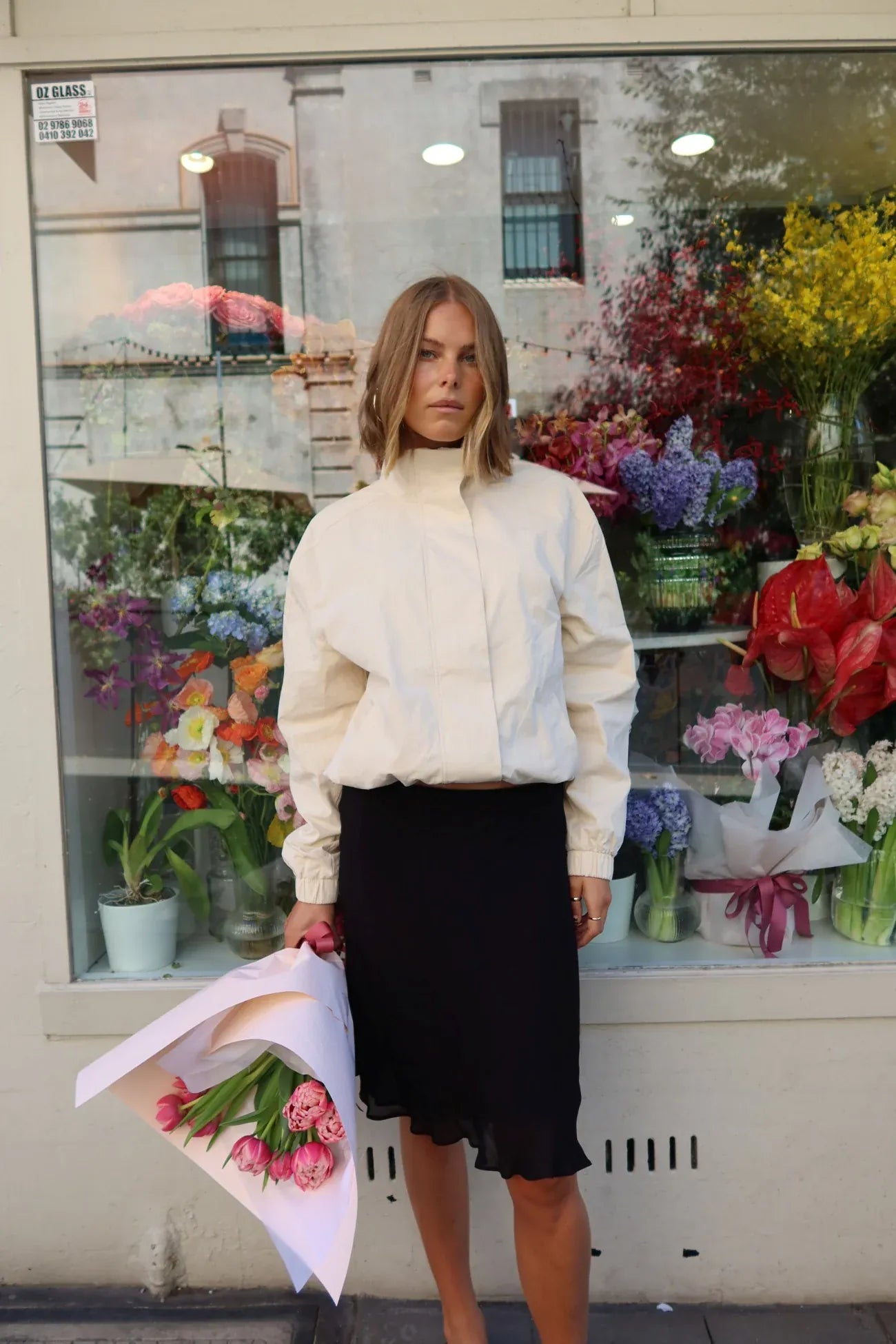 Raef The Label Jackets Hadley Jacket - Chalk