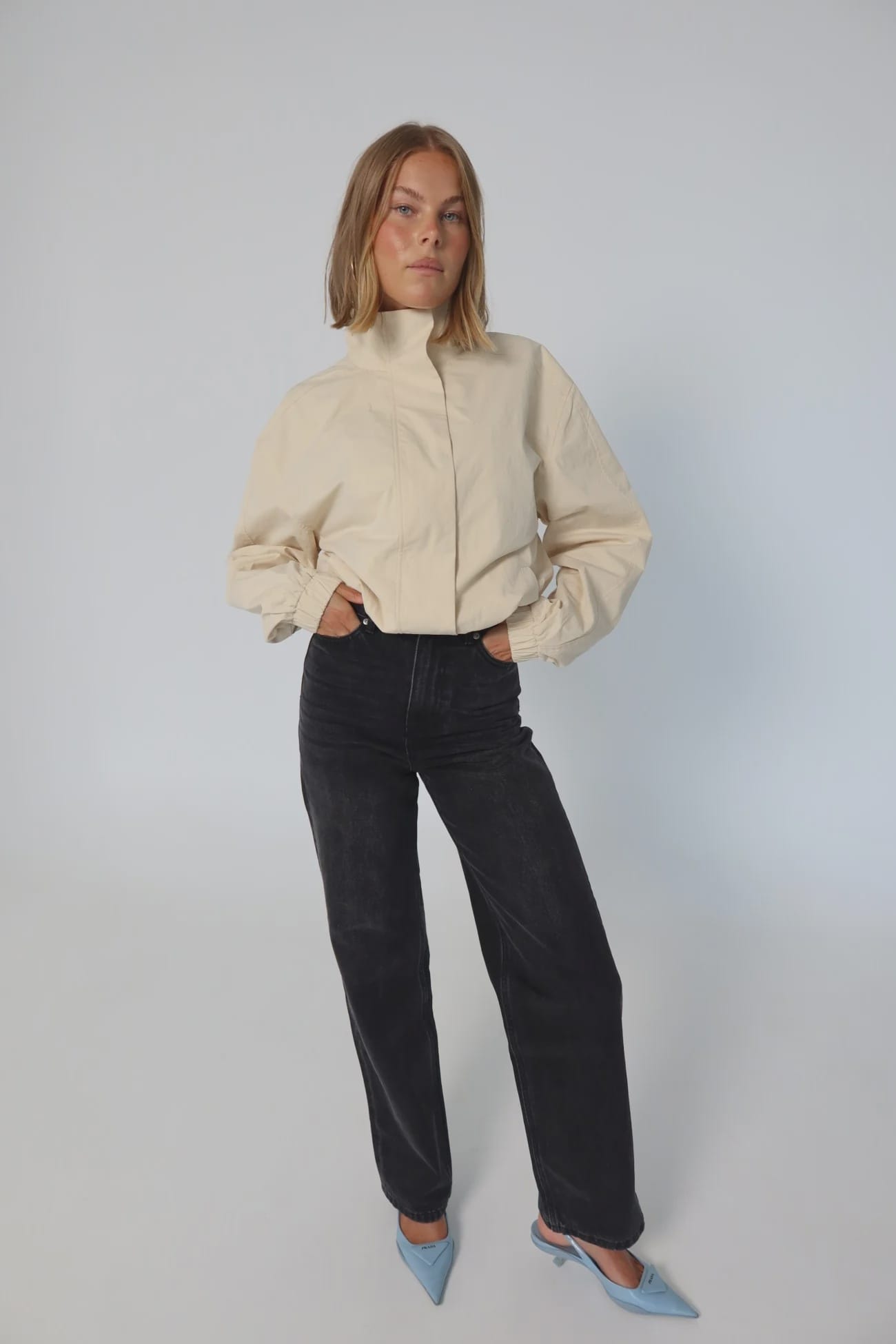 Raef The Label Jackets Hadley Jacket - Chalk