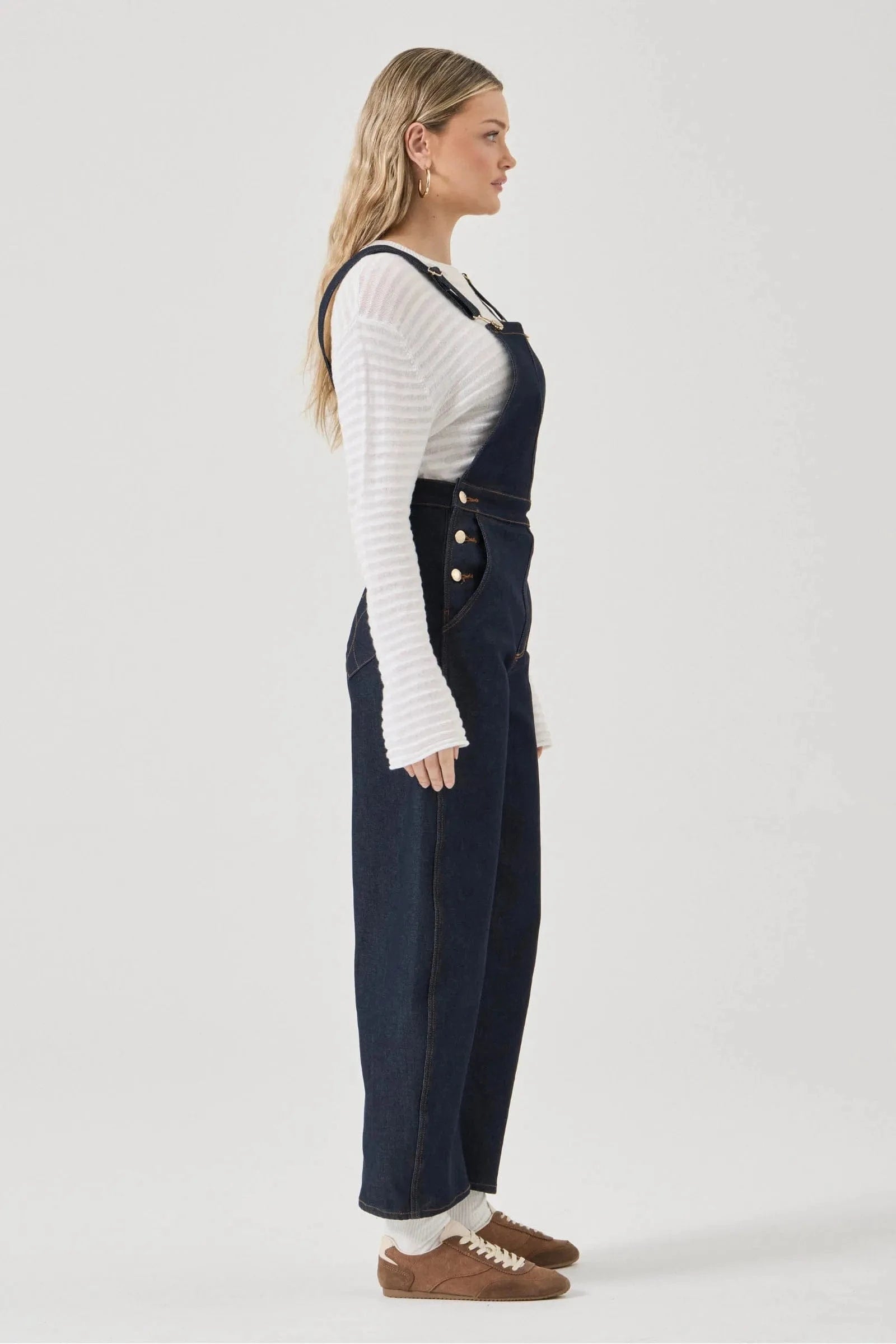 Rolla's Jeans Jeans Barrel Overalls - Madame Indigo