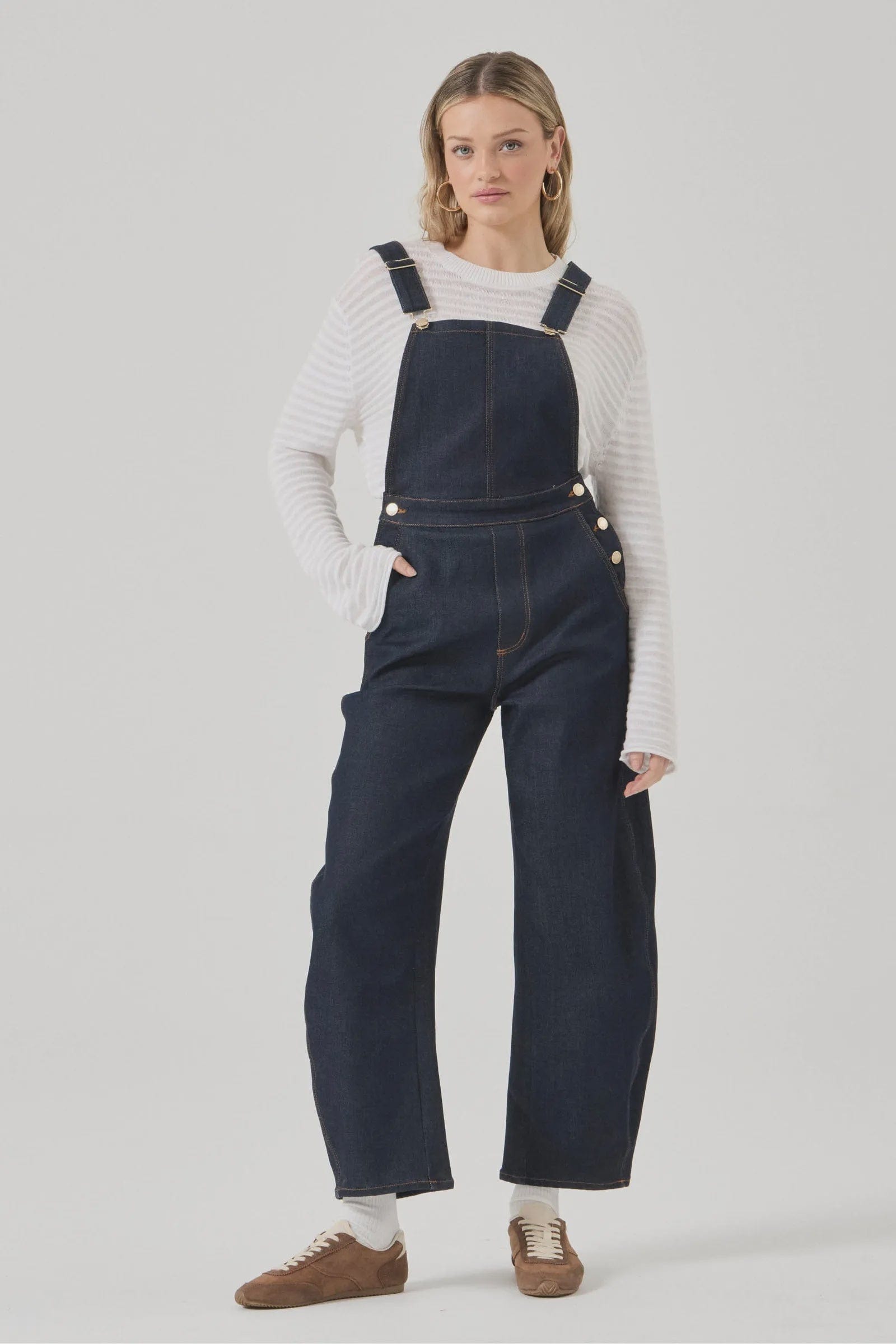 Rolla's Jeans Jeans Barrel Overalls - Madame Indigo