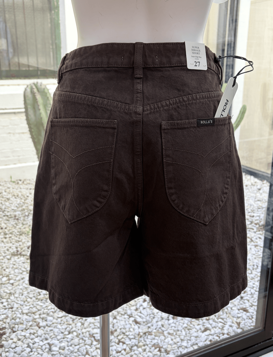 Rolla's Jeans Shorts - Denim Super Mirage Short - Chocolate