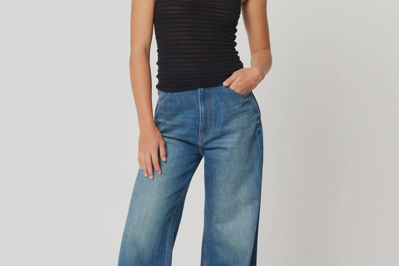 Rolla's Jeans Tops - Tanks Rolla's Jeans | Toni Tank Edgar Knit - Black