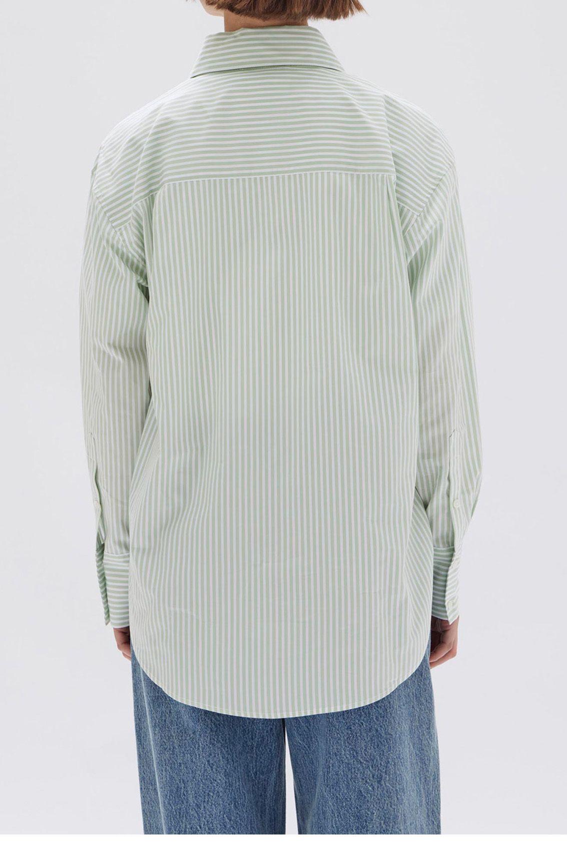 Assembly Label | Signature Poplin Shirt - Rosemary/White