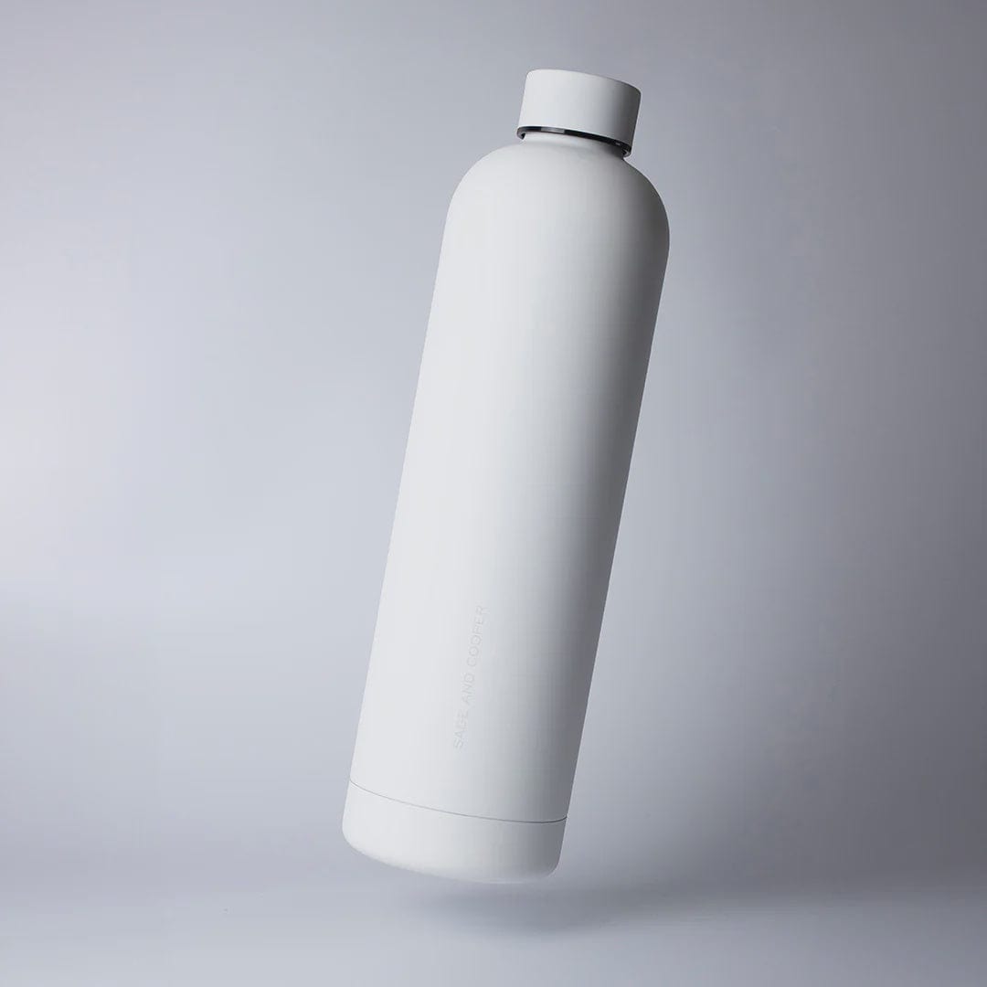 Sage & Cooper Drink Bottles Sage & Cooper | Allegra Bottle 1L - Snow/Snow
