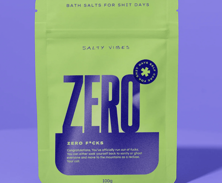 Salty Vibes Bath Salts Bath Salts - Zero Fucks