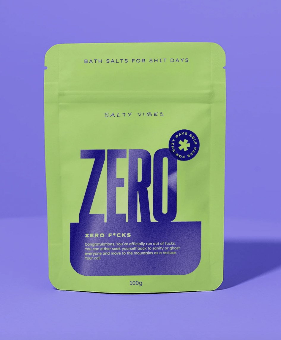 Salty Vibes Bath Salts Bath Salts - Zero Fucks