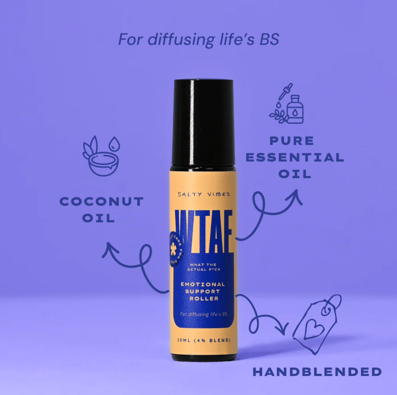 Salty Vibes Perfume Oil Roller - What The Actual Fuck 10ml