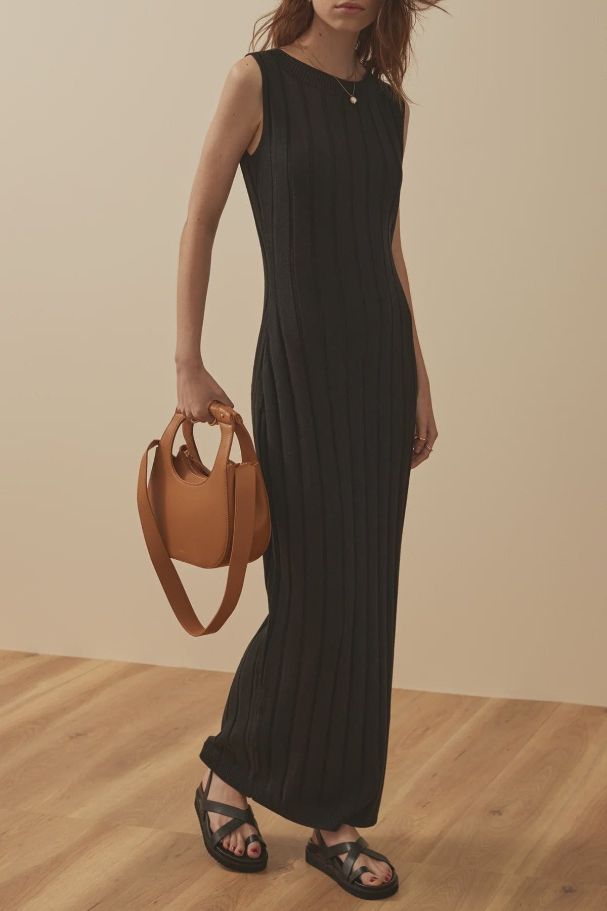 Sancia Dresses - Rib Sancia | The Margot Dress - Nero