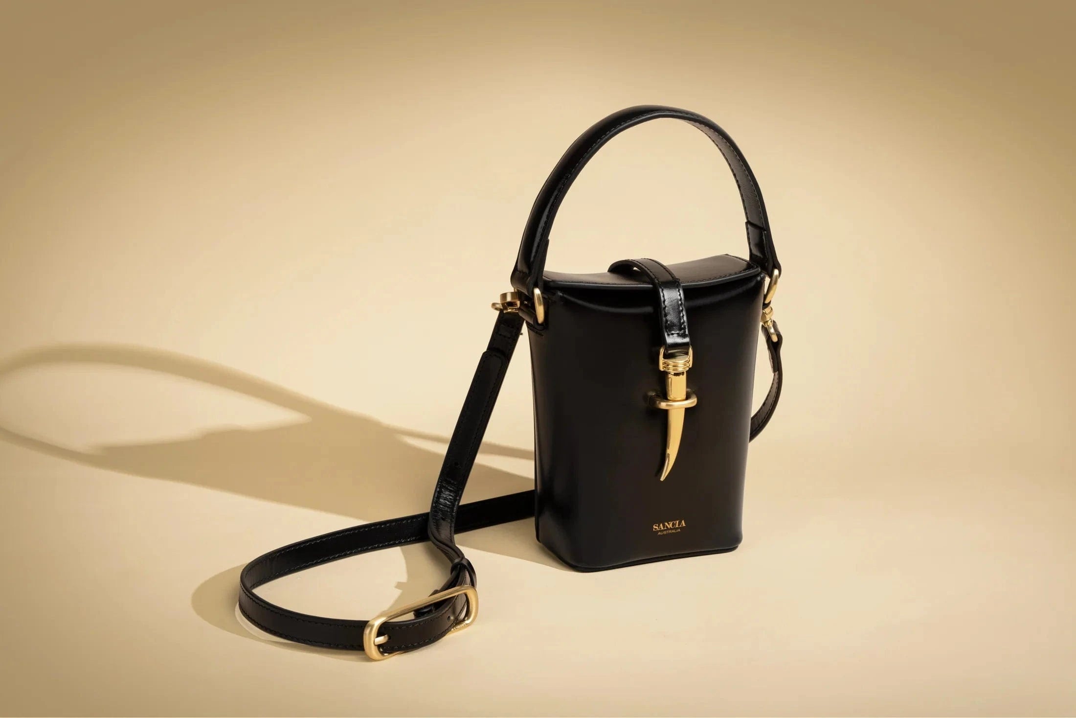 Sancia Handbags - Small Sancia | The Estelle Bucket - Black