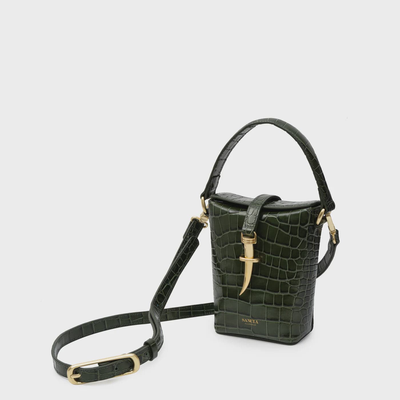 Sancia Handbags - Small Sancia | The Estelle Bucket - Kelp