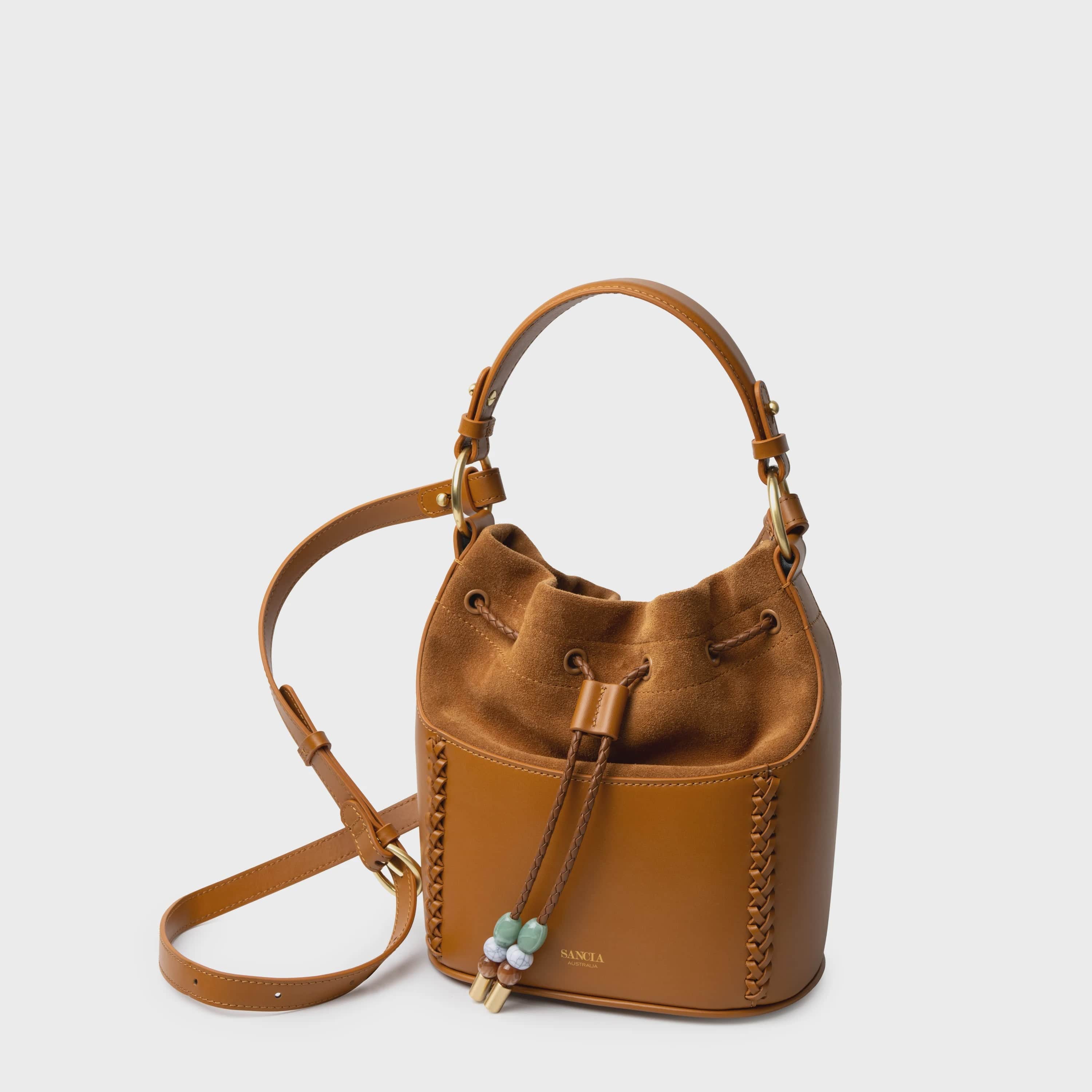 Sancia Handbags - Small Sancia | The Zilona Bag - Walnut