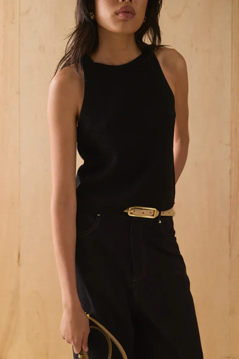 Sancia Tops - Tanks The Tash Knit Tank - Noir