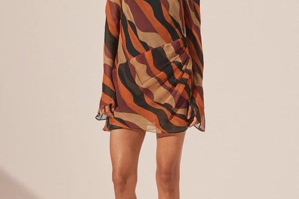 Shona Joy Dresses - Event Shona Joy | Anita Long Sleeve Gathered Mini Dress