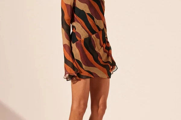 Shona Joy Dresses - Event Shona Joy | Anita Long Sleeve Gathered Mini Dress