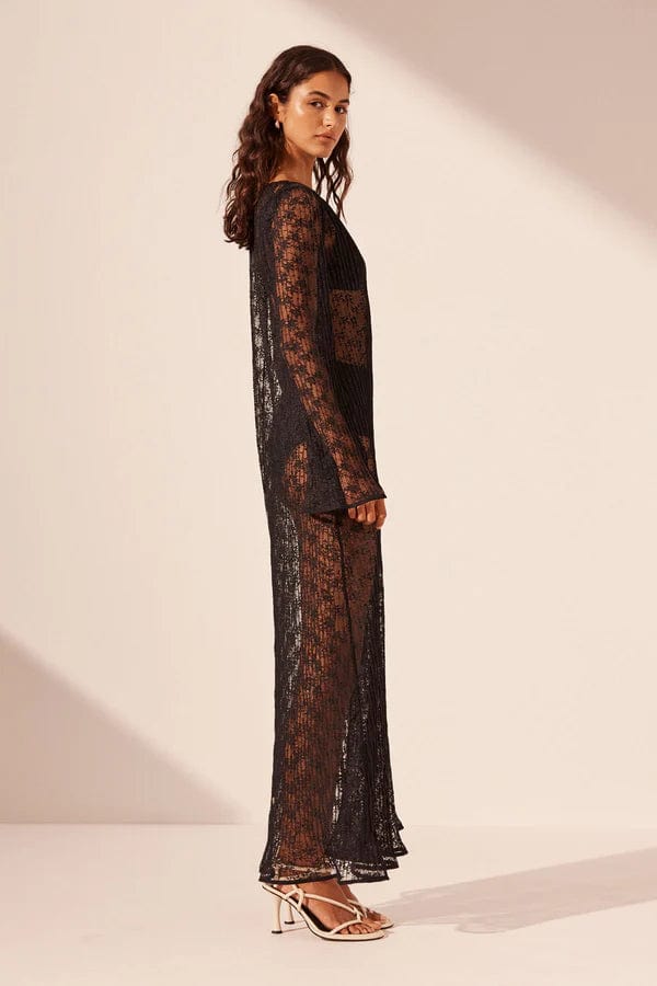 Shona Joy Dresses - Event Shona Joy | Sol Lace Long Sleeve Midi Dress